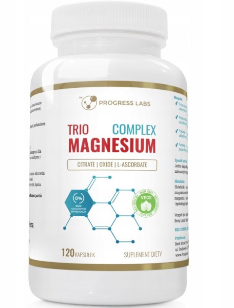 Progress Labs Trio Magnesium Complex 120 kapsułek