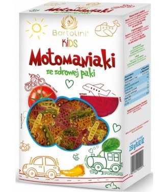 Bartolini Makaron Semolinowy Z Warzywami Dla Dzieci Motomaniaki 250 g