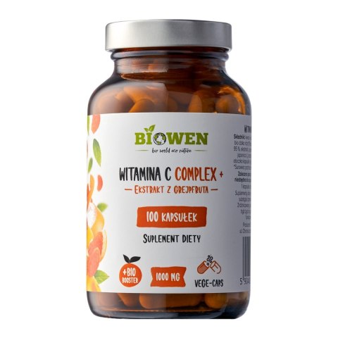 Biowen Witamina C Complex+ ekstrakt z grejpfruta 100 kapsułek