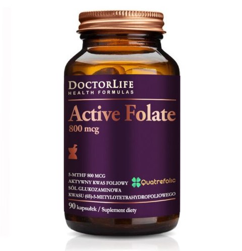 Doctor Life Active Folate Quatrefolic 5-MTHF 90 kapsułek