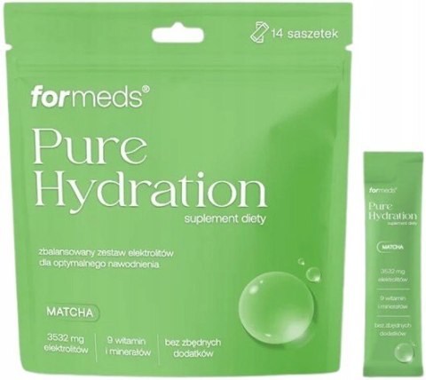 Formeds Pure Hydration elektrolity o smaku matcha 14 saszetek Formeds Pure Hydration elektrolity o smaku matcha 14 saszetek