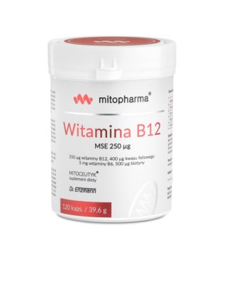 Mito-Pharma Witamina B12 MSE 250ug 120 kapsułek