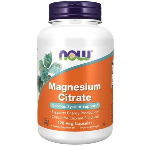 Now Foods Cytrynian Magnezu 120 kapsułek Now Foods Cytrynian Magnezu 120 kapsułek