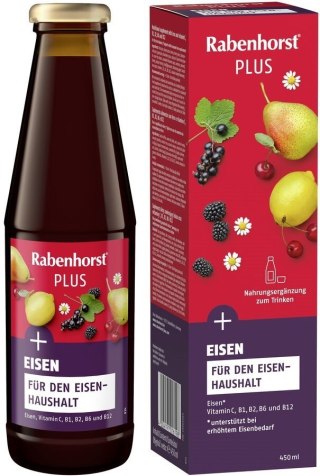 Rabenhorst Napój Owocowo-Ziołowy Z Żelazem i Witaminami C i B 450 ml