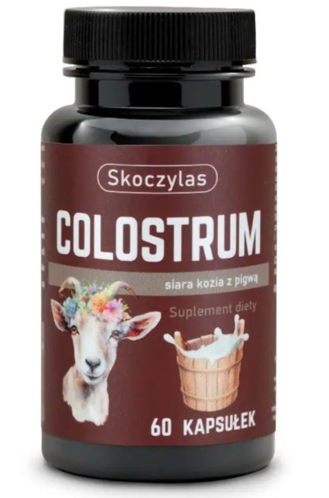 Skoczylas Colostrum siara kozia z pigwą 60 kapsułek Skoczylas Colostrum siara kozia z pigwą 60 kapsułek