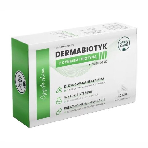 Aura Care Czysta skóra Dermabiotyk 35 mld CFU 30 kapsułek