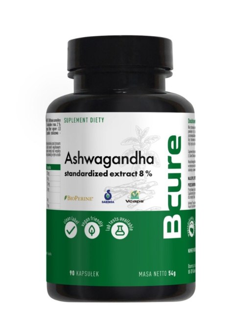 BCure Ashwagandha 90 kapsułek