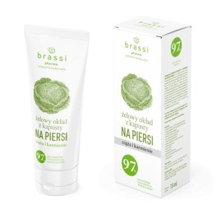BrassiPharma żelowy okład z kapusty na piersi ciąża i karmienie 75 ml