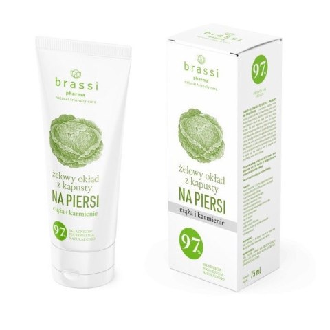 BrassiPharma żelowy okład z kapusty na piersi ciąża i karmienie 75 ml