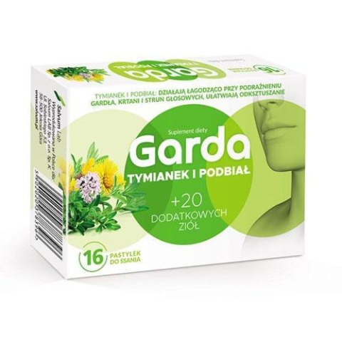 Garda Tymianek i Podbiał 16 pastylek do ssania