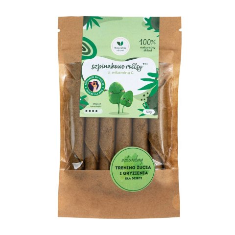 Naturalnie zdrowi Szpinakowe rollsy z witaminą C 50 g