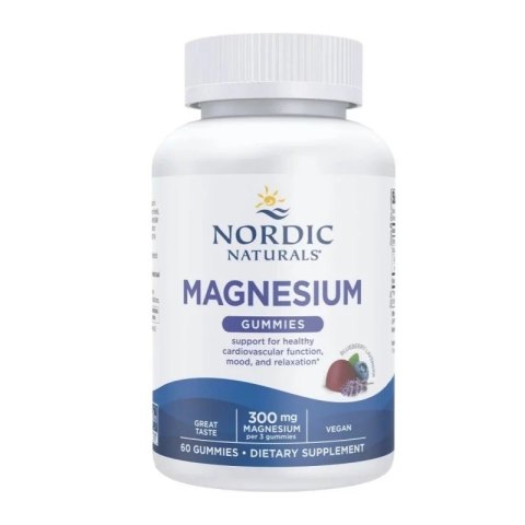 Nordic Naturals Magnesium Gummies Blueberry Lavender 60 żelek Nordic Naturals Magnesium Gummies Blueberry Lavender 60 żelek