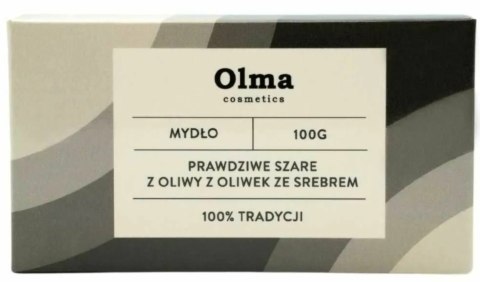 Olma Cosmetics Mydło "Prawdziwe Szare" z oliwy z oliwek ze srebrem 100 g