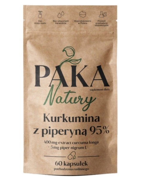 Paka Natury Kurkumina z piperyną 95% 60 kapsułek