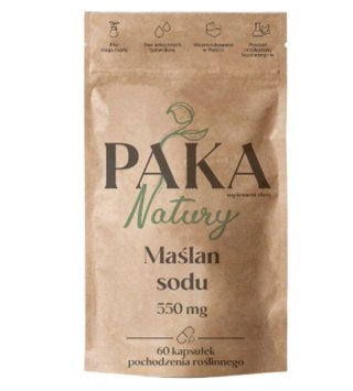 Paka Natury Maślan sodu 550 mg 60 kapsułek