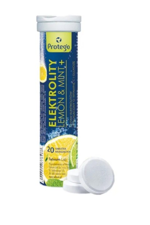 Protego Elektrolity Lemon Mint 20 tabletek musujących