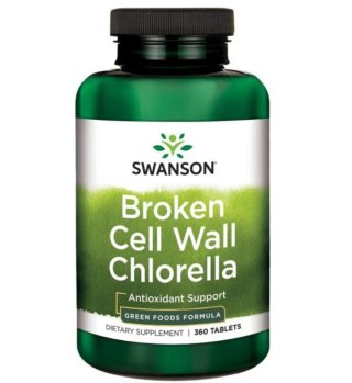 Swanson Chlorella Broken Cell Wall 360 tabletek