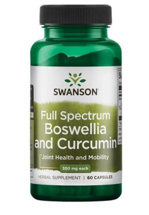 Swanson Full Spectrum Boswellia + Curcumin 60 kapsułek