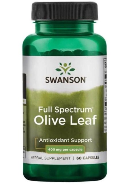 Swanson Full Spectrum Olive Leaf 400 mg 60 kapsułek Swanson Full Spectrum Olive Leaf 400 mg 60 kapsułek