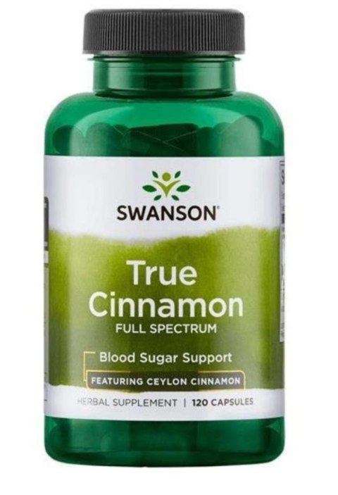 Swanson Full Spectrum True Cinnamon Cejloński 300mg 120 kapsułek Swanson Full Spectrum True Cinnamon Cejloński 300mg 120 kapsułek