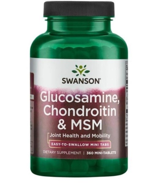 Swanson Glucosamine Chondroitin MSM 360 mini-tabletek