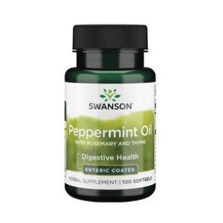 Swanson Peppermint Oil Combination 100 kapsułek żelowych