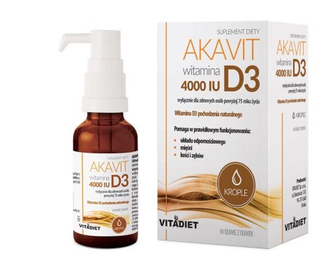 VITADIET AKAVIT Witamina D3 4000 IU krople 30 ml