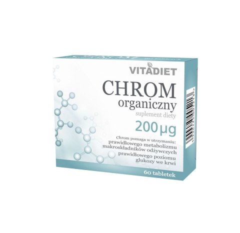 VITADIET Chrom organiczny 200 μg 60 tabletek