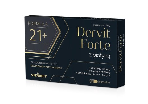 VITADIET Dervit FORTE z biotyną 60 kapsułek