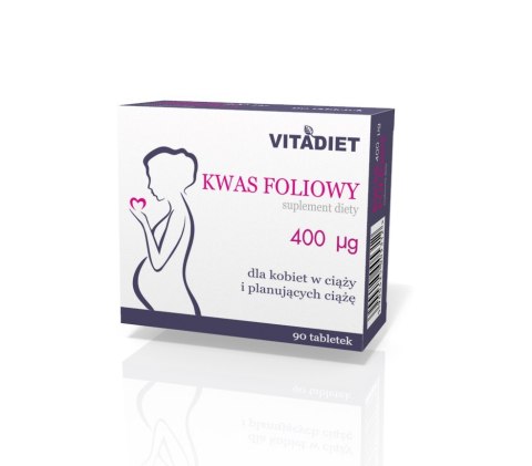 VITADIET Kwas foliowy 400 μg 90 tabletek