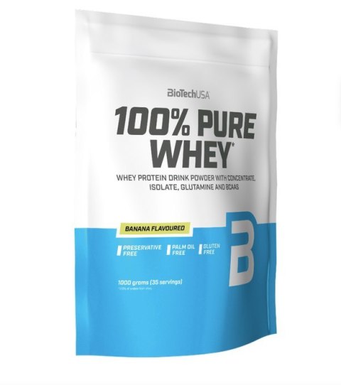 BioTech USA 100% Pure Whey 1000g o smaku bananowym