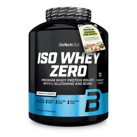 BioTech USA Iso Whey 1816g lactose reduced o smaku kokosowym BioTech USA Iso Whey 1816g lactose reduced o smaku kokosowym