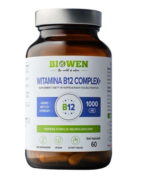 Biowen Witamina B12 Complex+ 60 kapsułek