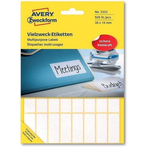 Etykiety Avery Zweckform 38x14mm do opisu ręcznego Avery Zweckform