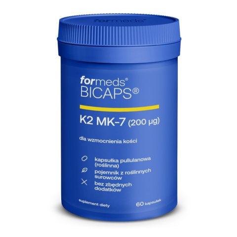 ForMeds Bicaps Witamina K2 MK-7 60 kapsułek ForMeds Bicaps Witamina K2 MK-7 60 kapsułek