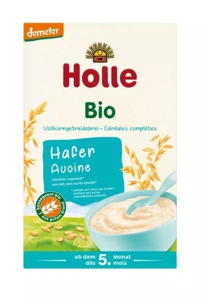 Holle Kaszka Owsiana Pełnoziarnista Bez Dod. Cukrów Od 5 Msc Demeter 250 g