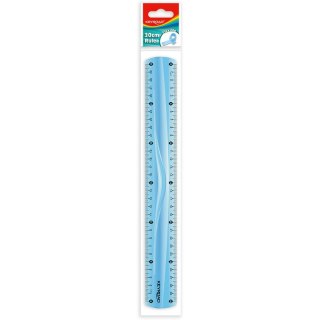Linijka plastikowa Keyroad 30cm elastyczna niebieska KEYROAD