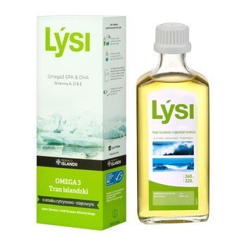 Lysi Tran islandzki 240 ml o smaku cytrynowo-miętowym