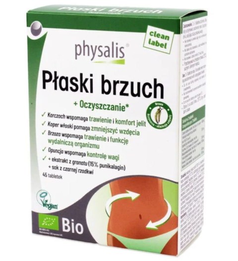 Physalis Tabletki Na Płaski Brzuch BIO 45 tabletek
