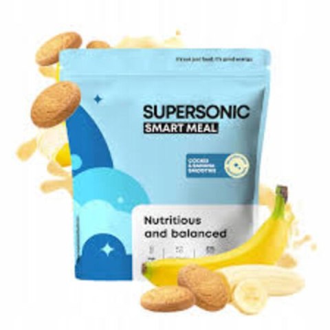SUPERSONIC Food Powder SMART MEAL smak ciasteczkowo-bananowe smoothie 1300g