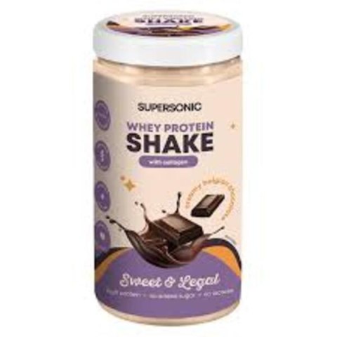 SUPERSONIC Shake z Collagenem o smaku belgijska czekolada bez laktozy 560 g
