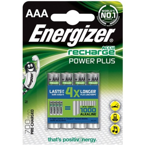 Akumulatorki Energizer Power Plus AAA HR3 700mAh (4) Energizer