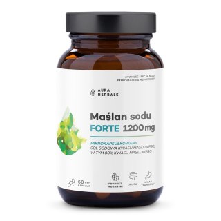 Aura Herbals Maślan sodu FORTE 1200 mg mikrokapsułkowany 60 kapsułek