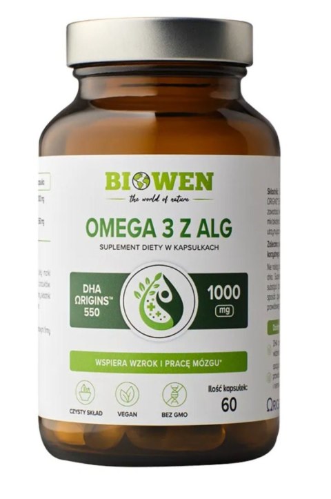 Biowen Omega-3 z alg 60 kapsułek