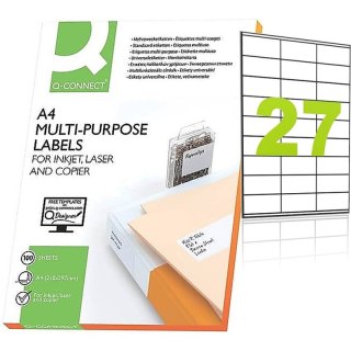 Etykiety Q-Connect A4 70x32mm białe (100) Q-CONNECT