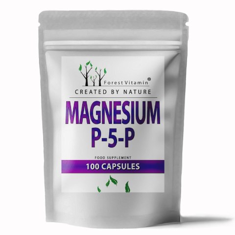 Forest Vitamin Cytrynian Magnezu 600 mg + Witamina B6 (P5P) 100 kapsułek