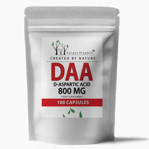 Forest Vitamin DAA Kwas D-Asparaginowy 800 mg 100 kapsułek