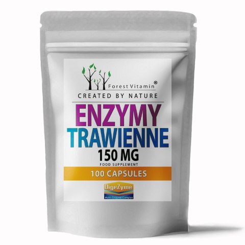Forest Vitamin Enzymy Trawienne DigeZyme® 150 mg 100 kapsułek