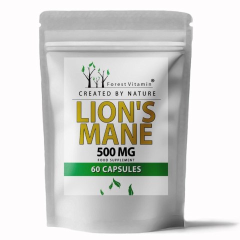 Forest Vitamin LION'S MANE Soplówka Jeżowata 500 mg 60 kapsułek