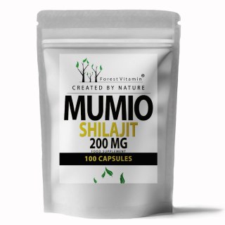 Forest Vitamin MUMIO Shilajit Ekstrakt 200 mg 100 kapsułek